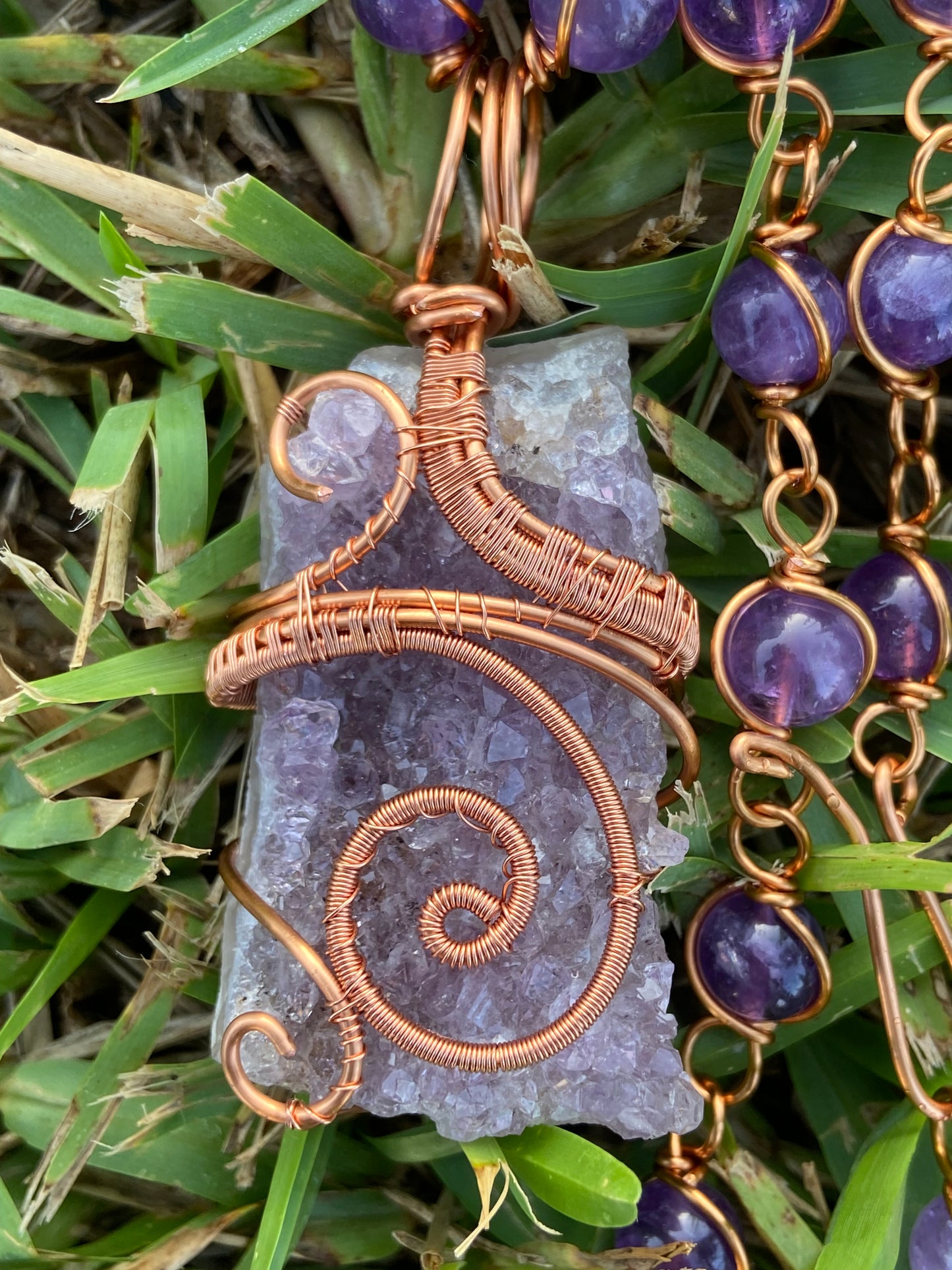 Luxury Amethyst Masterpiece Healing Pendant