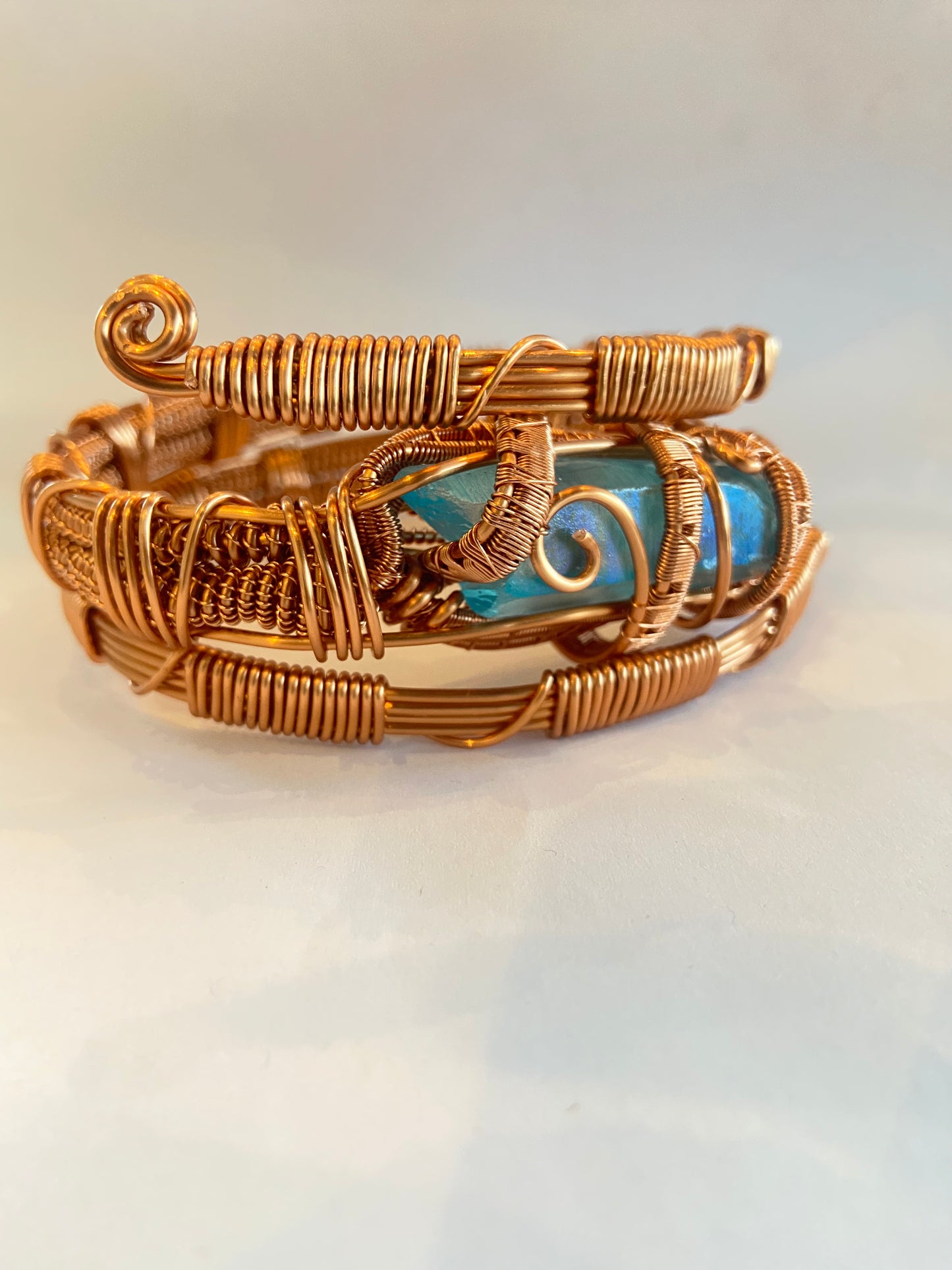 Aqua Aura Quartz Healing Masterpiece Bracelet