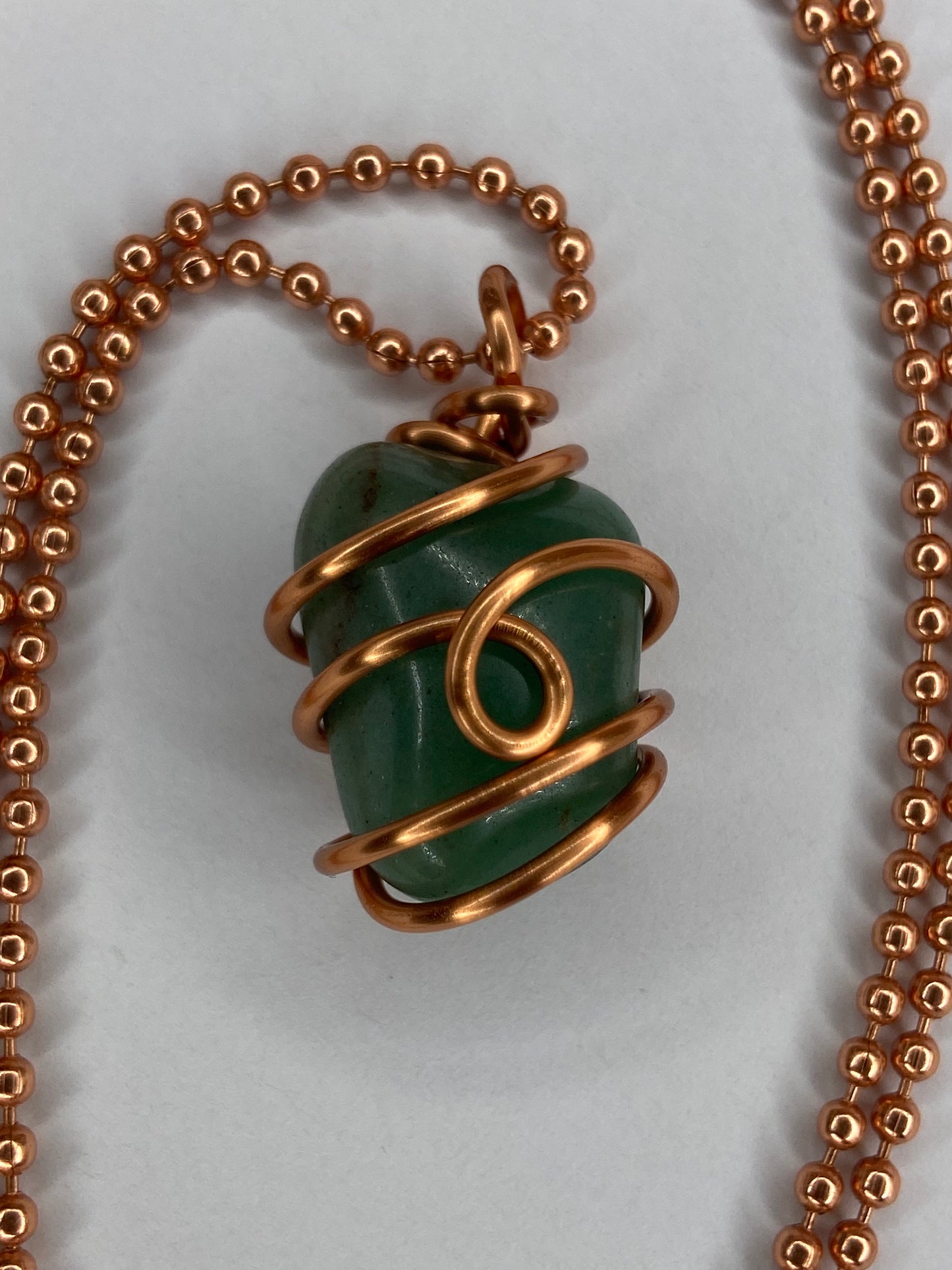 Green Aventurine Healing Crystal Necklace (Reiki Infused)