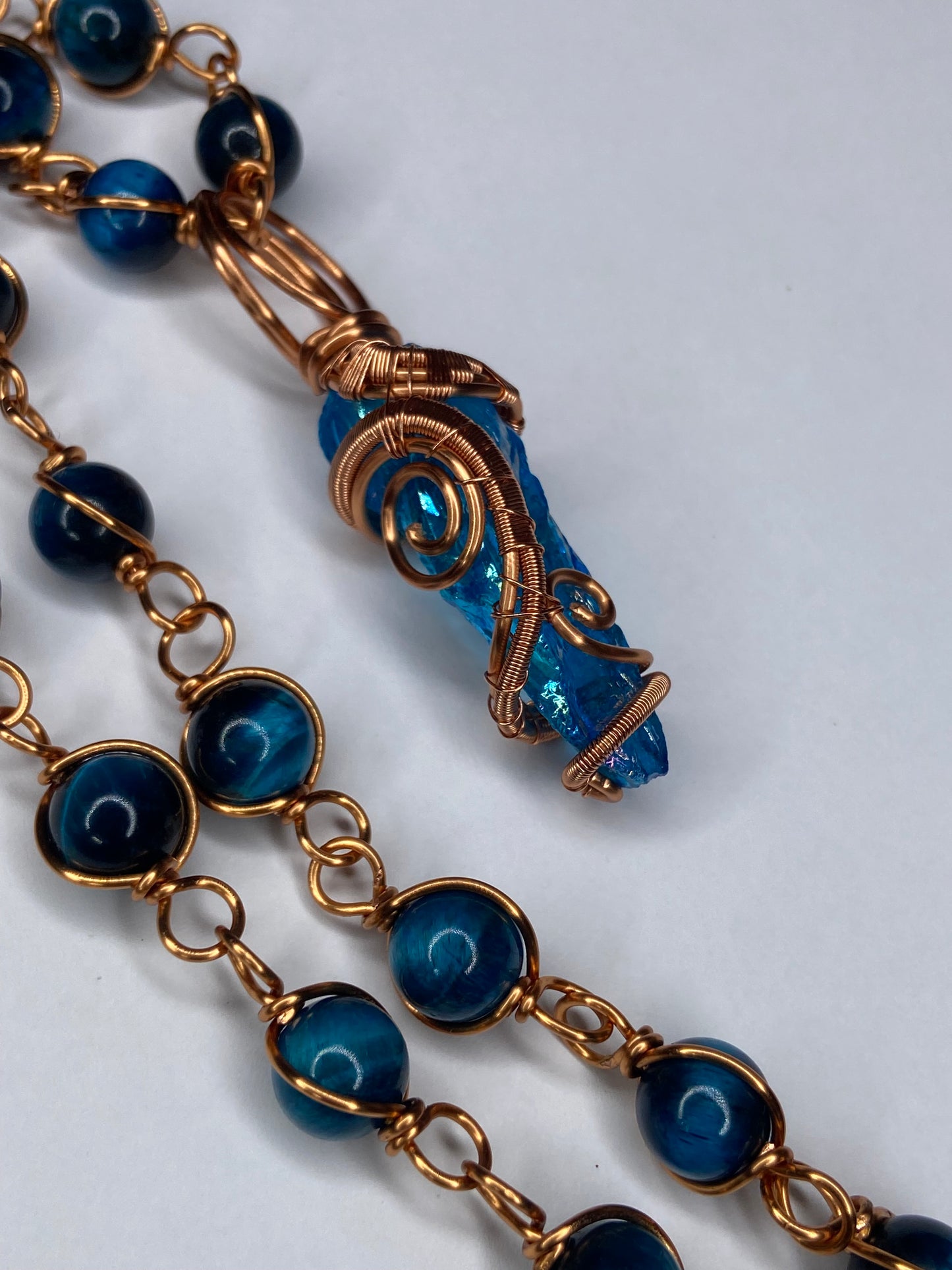 Luxury Aqua Aura Quartz Masterpiece Pendant