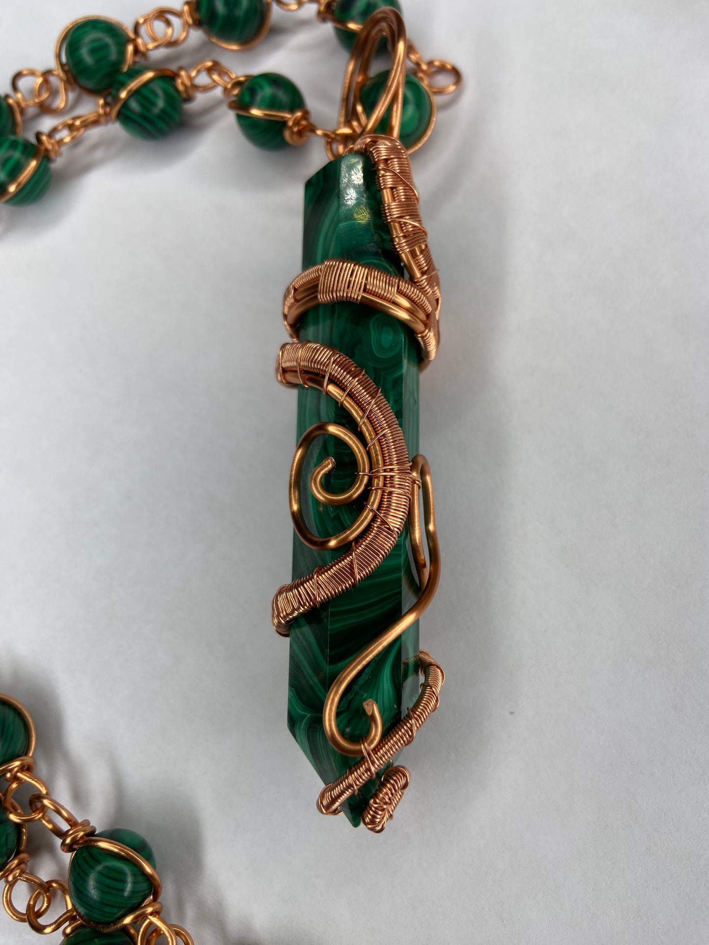 Luxury Malachite healing Masterpiece Pendant