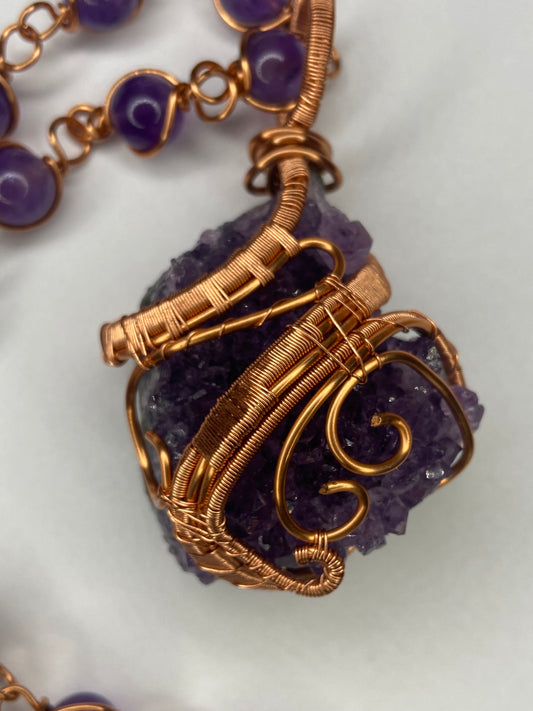 Luxury Amethyst Masterpiece Healing Pendant