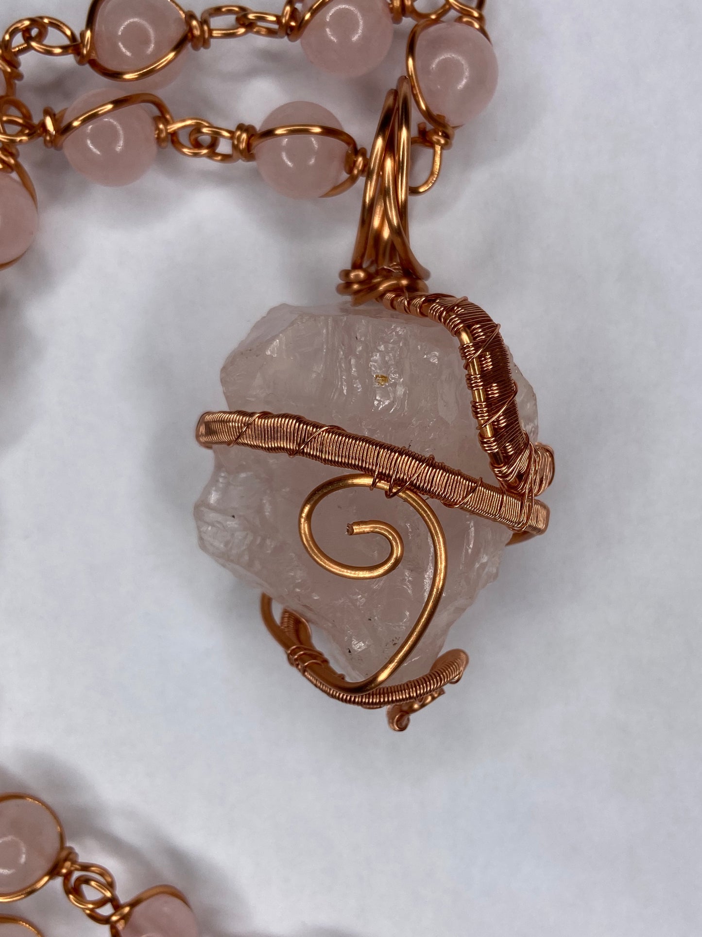Luxury Rose Quartz Masterpiece Pendant