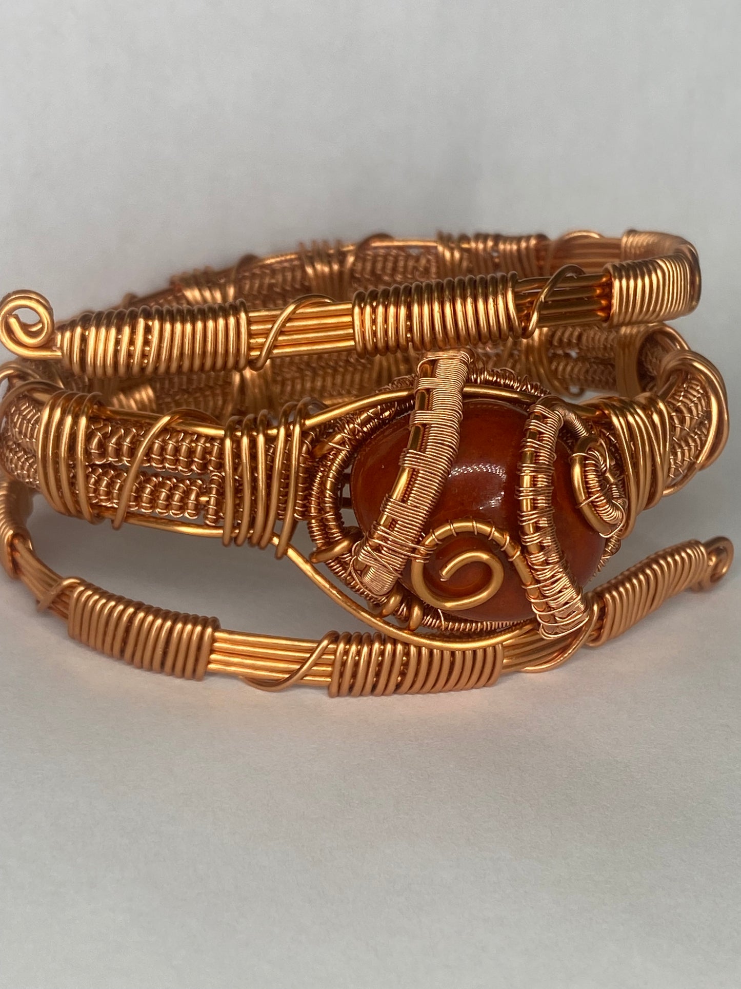 Luxury Red Jasper Masterpiece Copper Healing Bracelet