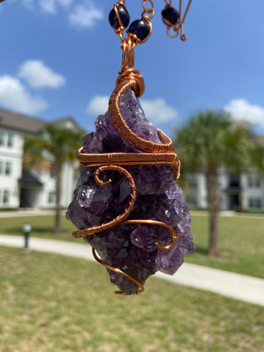 Luxury Amethyst Masteriece Healing Pendant