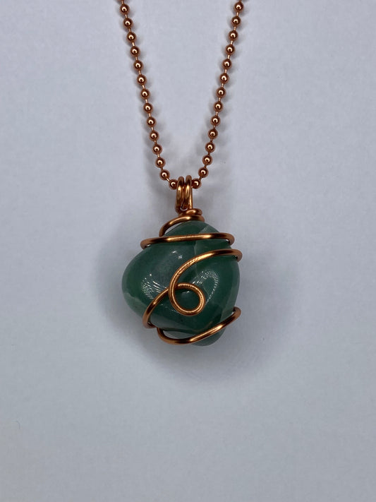Green Aventurine Necklace for Prosperity, Confidence & Growth