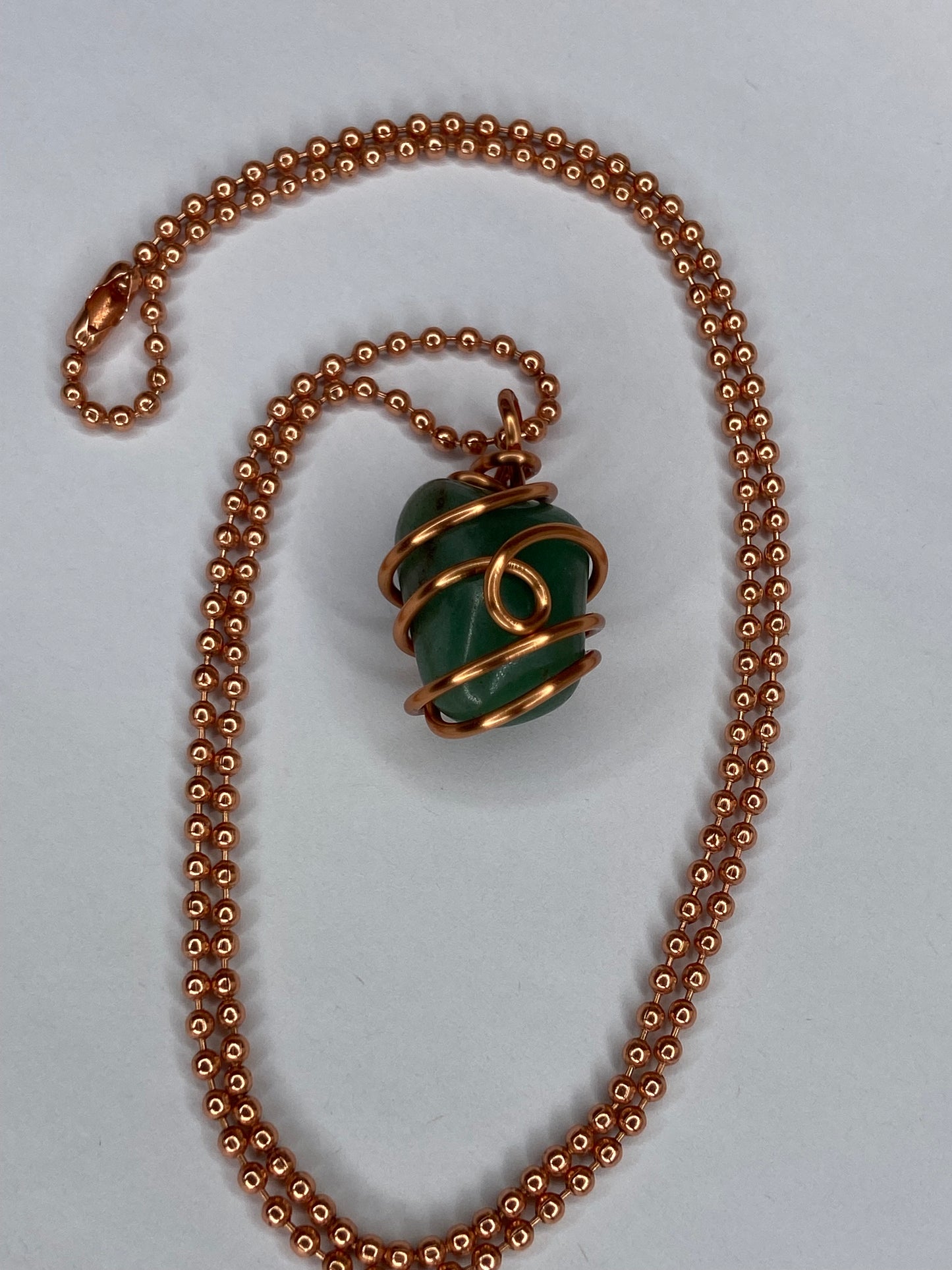 Green Aventurine Healing Crystal Necklace (Reiki Infused)