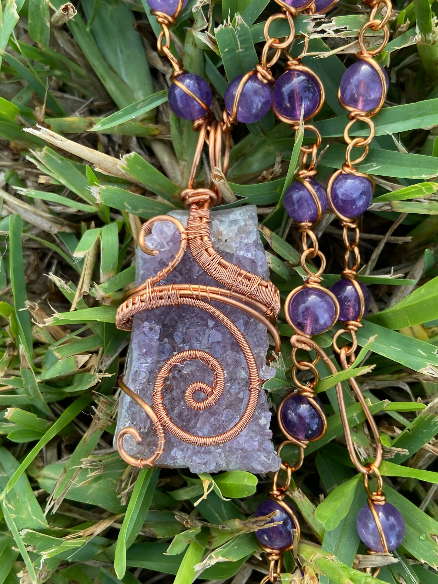 Luxury Amethyst Masterpiece Healing Pendant