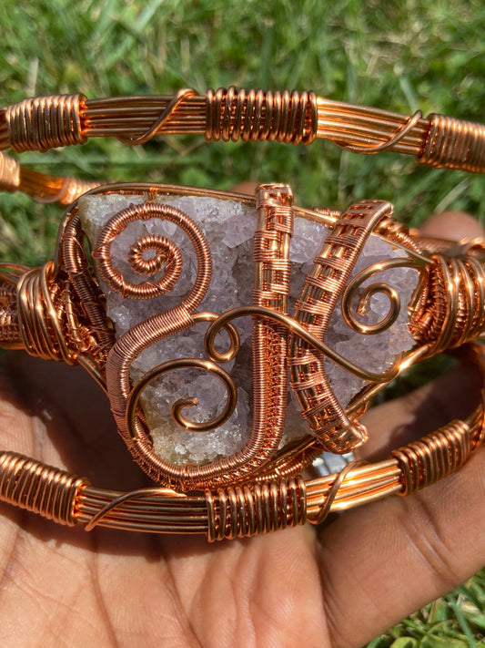 Amethyst Reiki Infused Copper Healing Masterpiece Bracelet