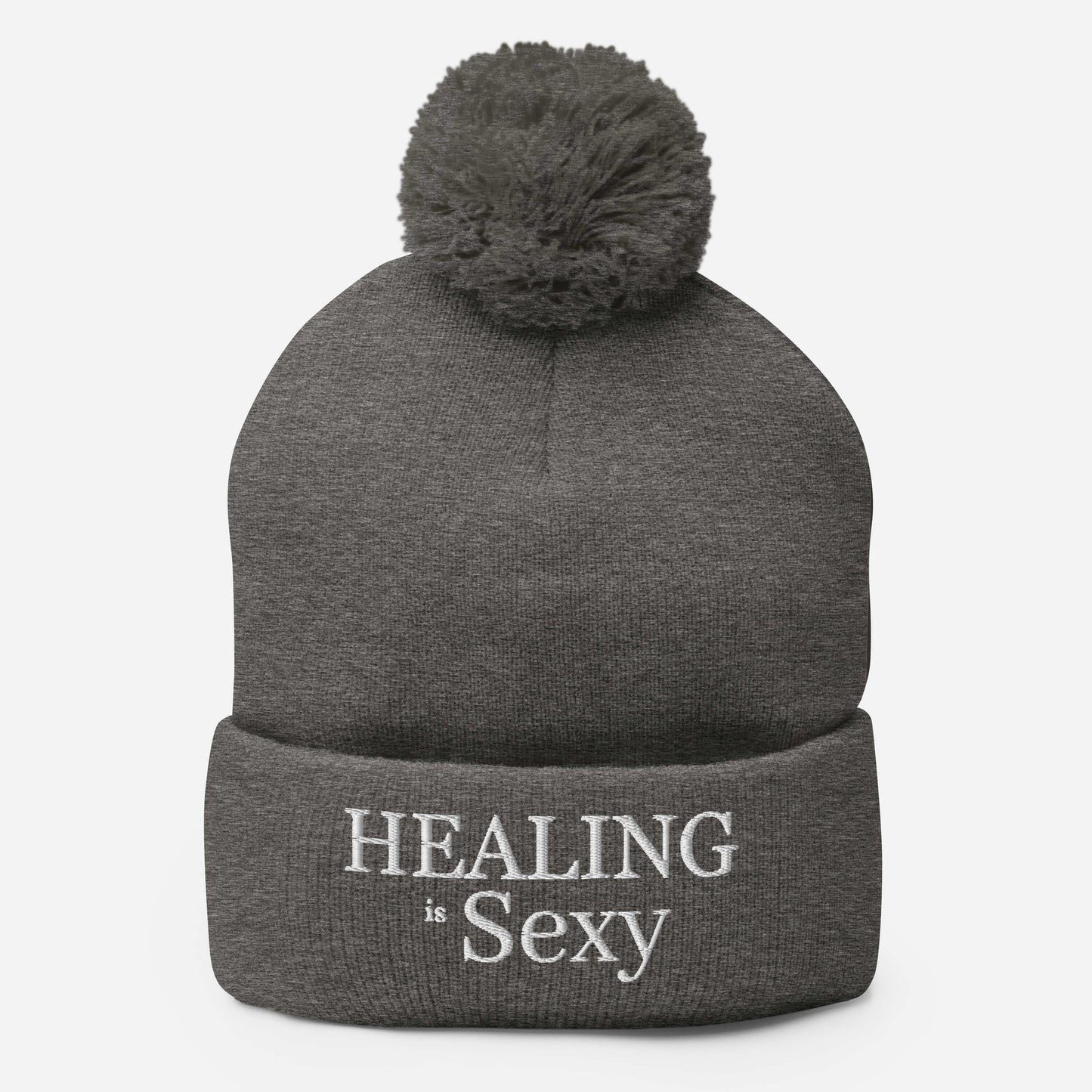 Healing is Sexy Luxury Pom-Pom Beanie