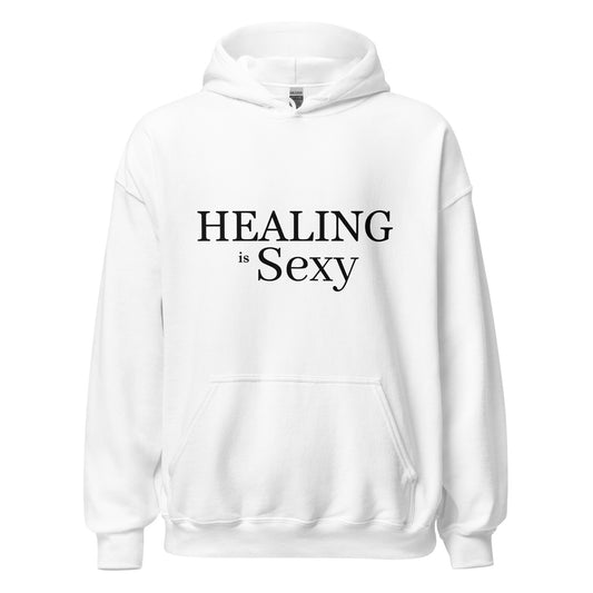 Healing is Sexy Luxury Hoodie (White)