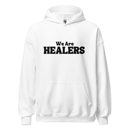 We are Healers Luxury Fitted Hoodie (White)