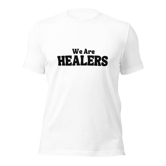 We are Healers Luxury Fitted t-shirt (White)