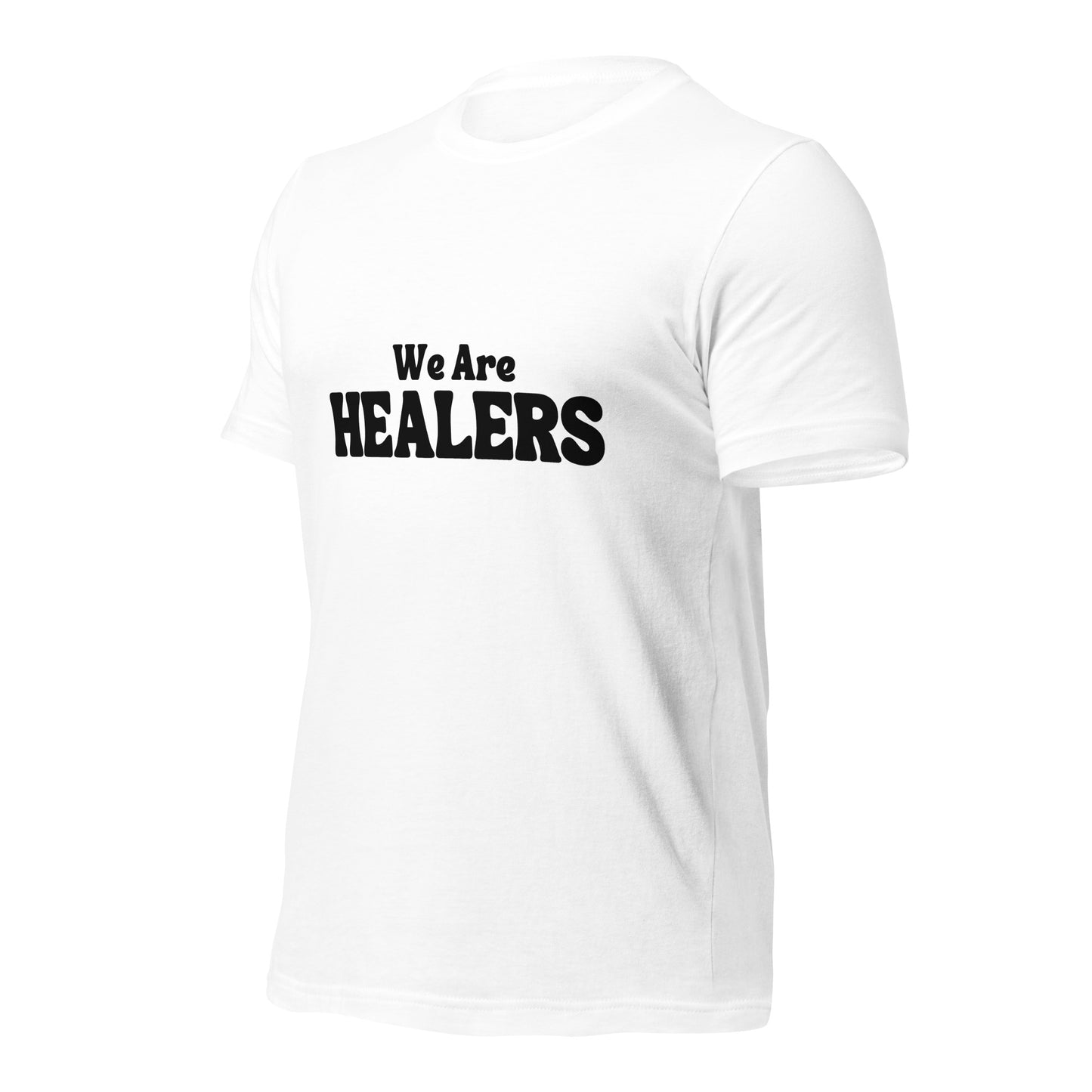 We are Healers Luxury Fitted t-shirt (White)