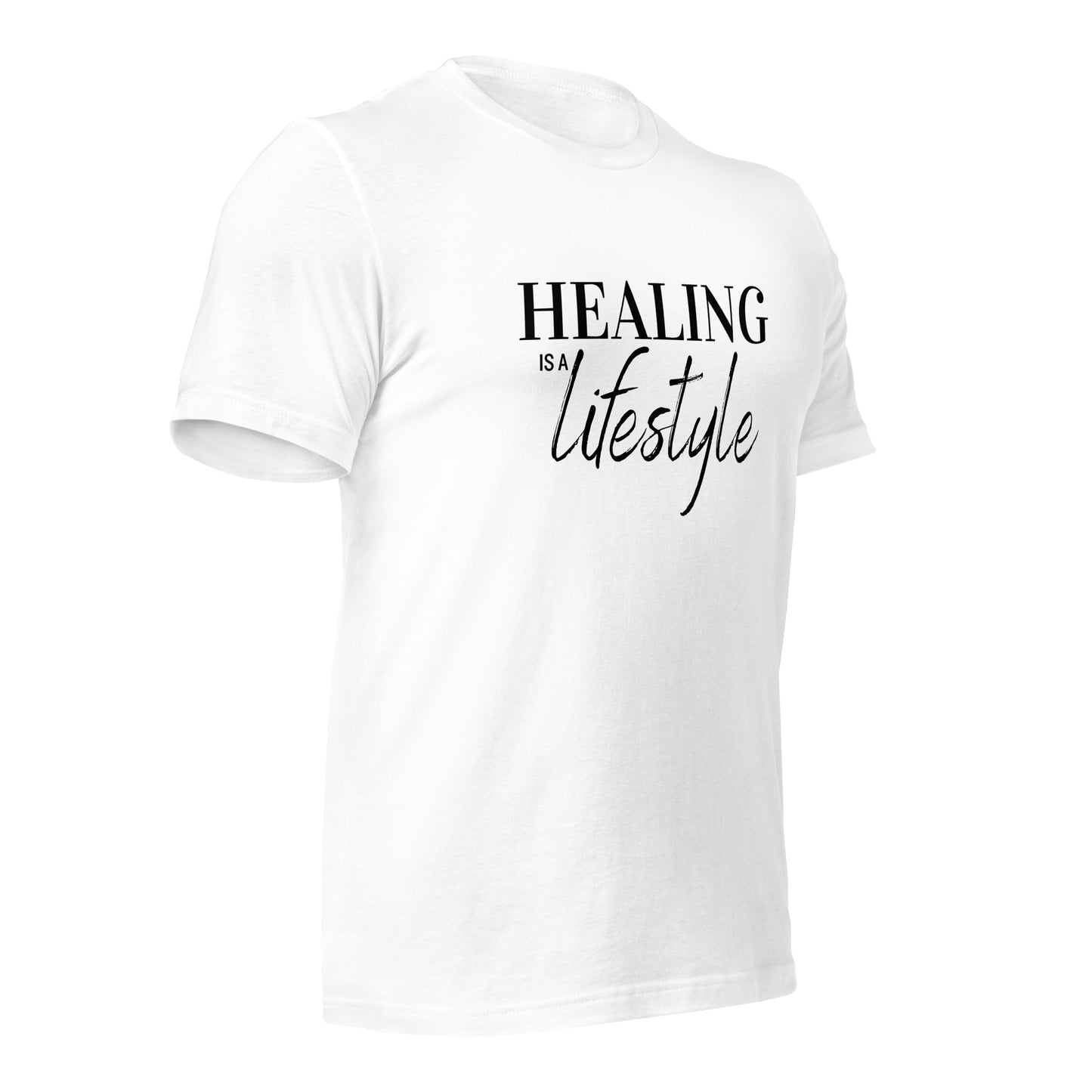 Healing is a Lifestyle Luxury Fitted Shirt (White)