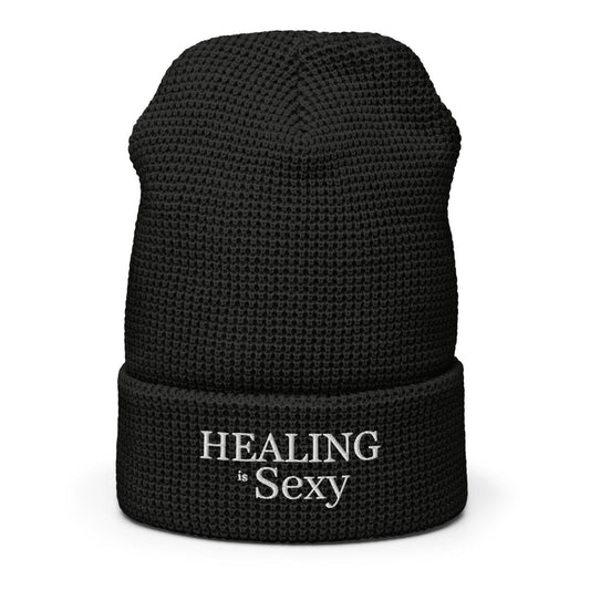 Healing is Sexy Luxury Fitted Waffle beanie