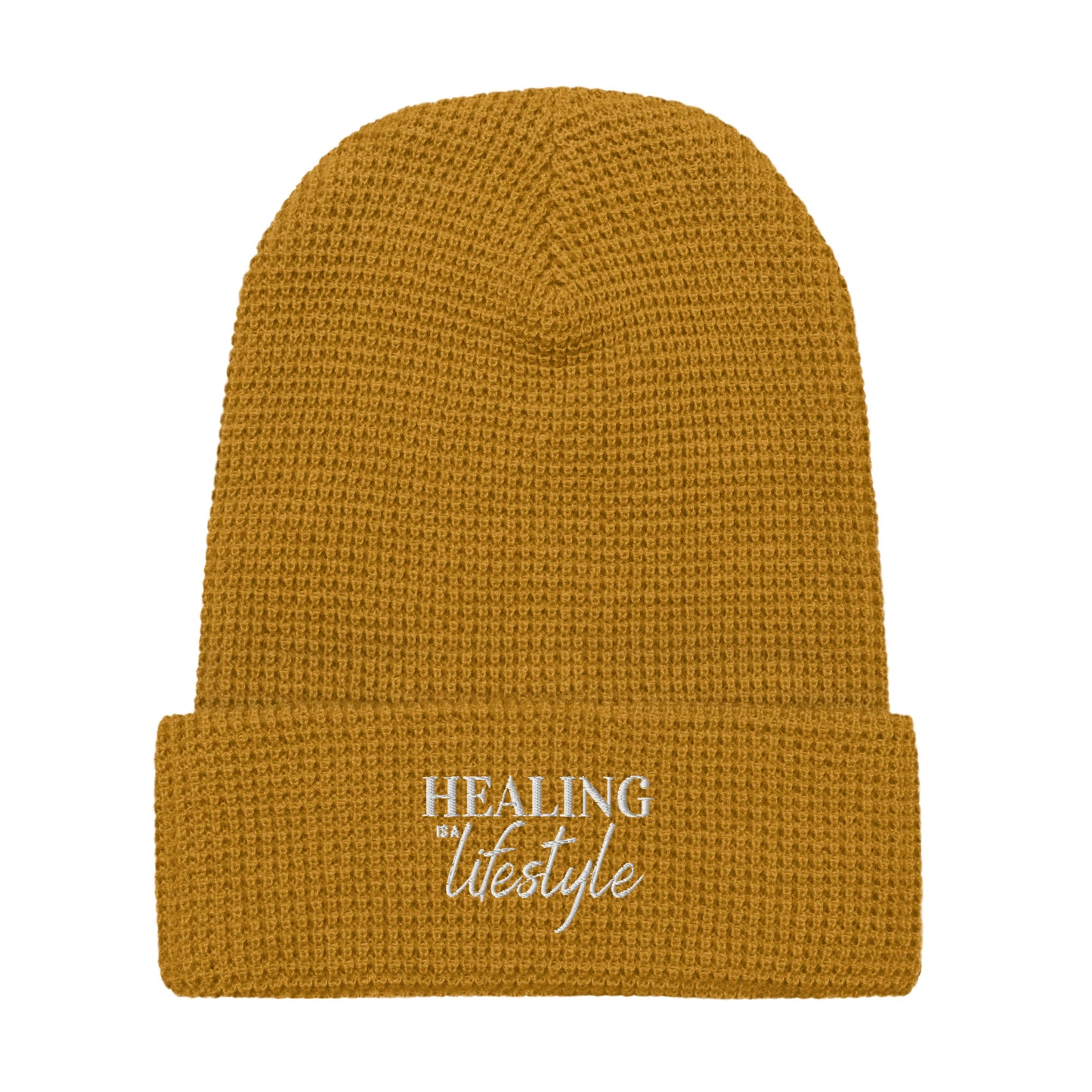 Healing is a Lifestyle Luxury Waffle beanie