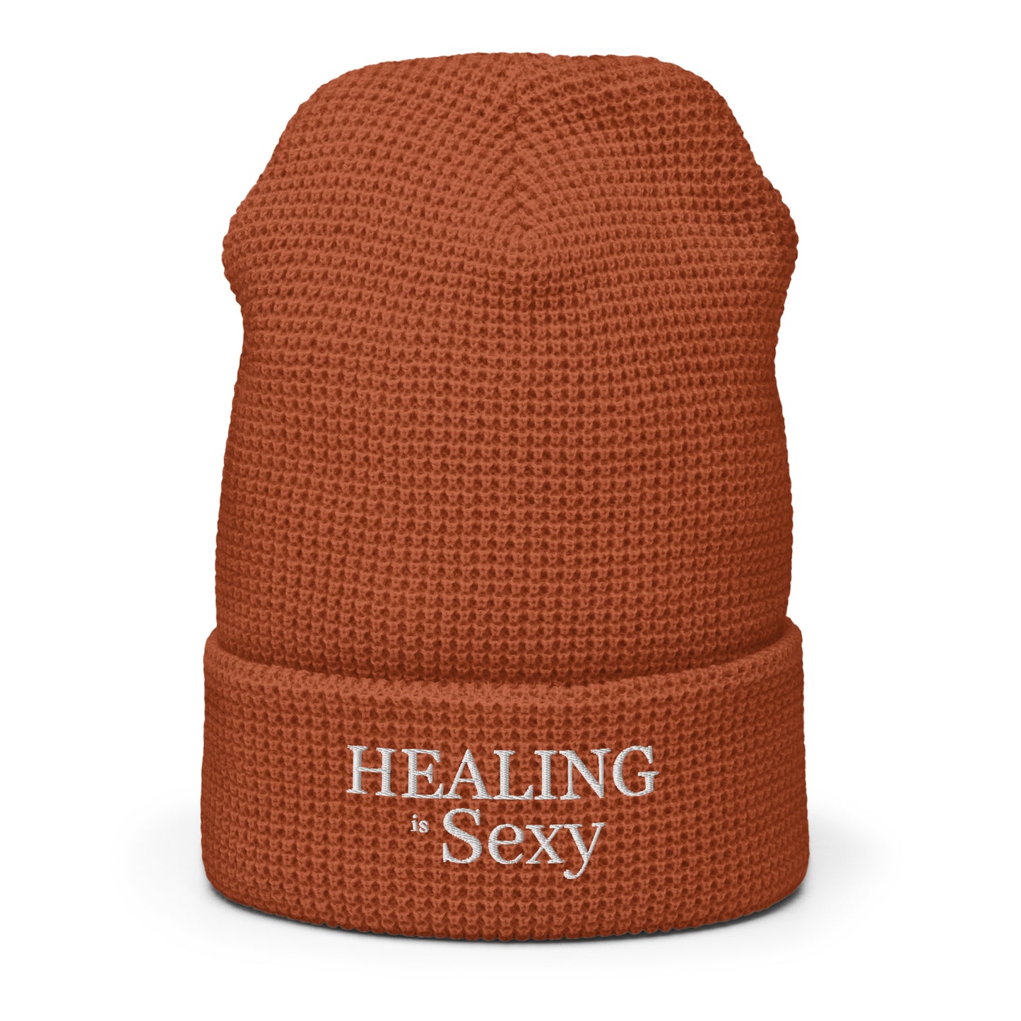 Healing is Sexy Luxury Fitted Waffle beanie