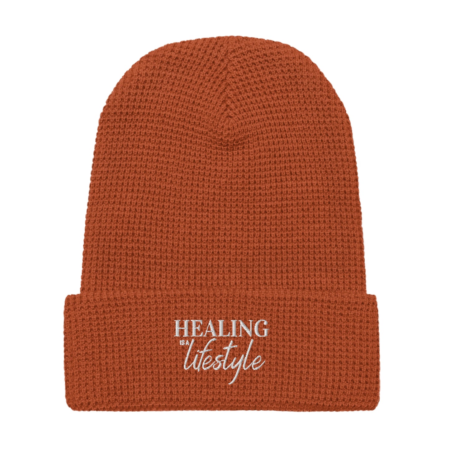 Healing is a Lifestyle Luxury Waffle beanie